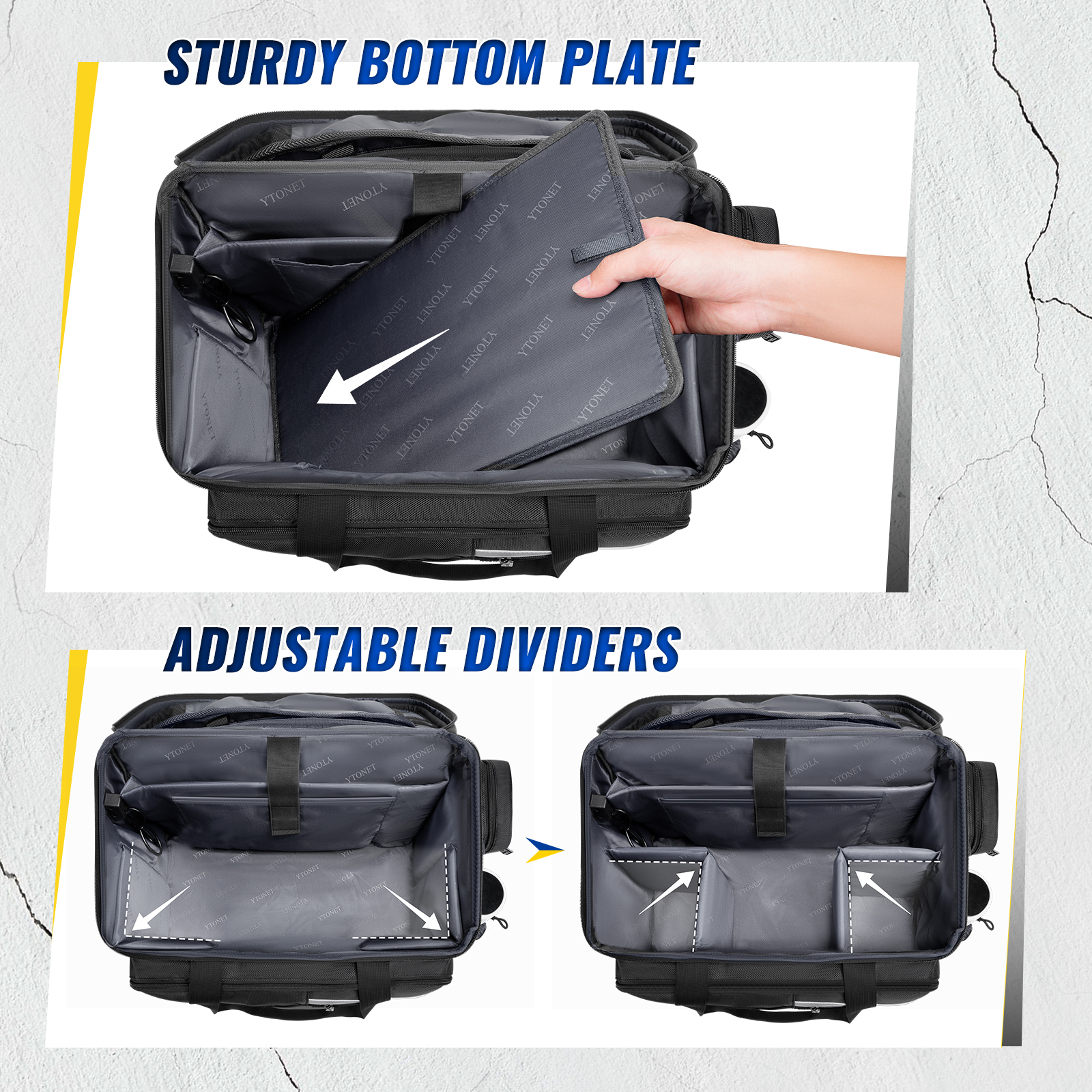 Patrol Bag Law Enforcement, Extra Large Police Gear Bag for Car Front Seat Organizer with a MOLLE Pouch & 15.6In Laptop Layer, Multiple Compartments Police Duty Bags Fit Passenger Seat, Pure Black - Image 6