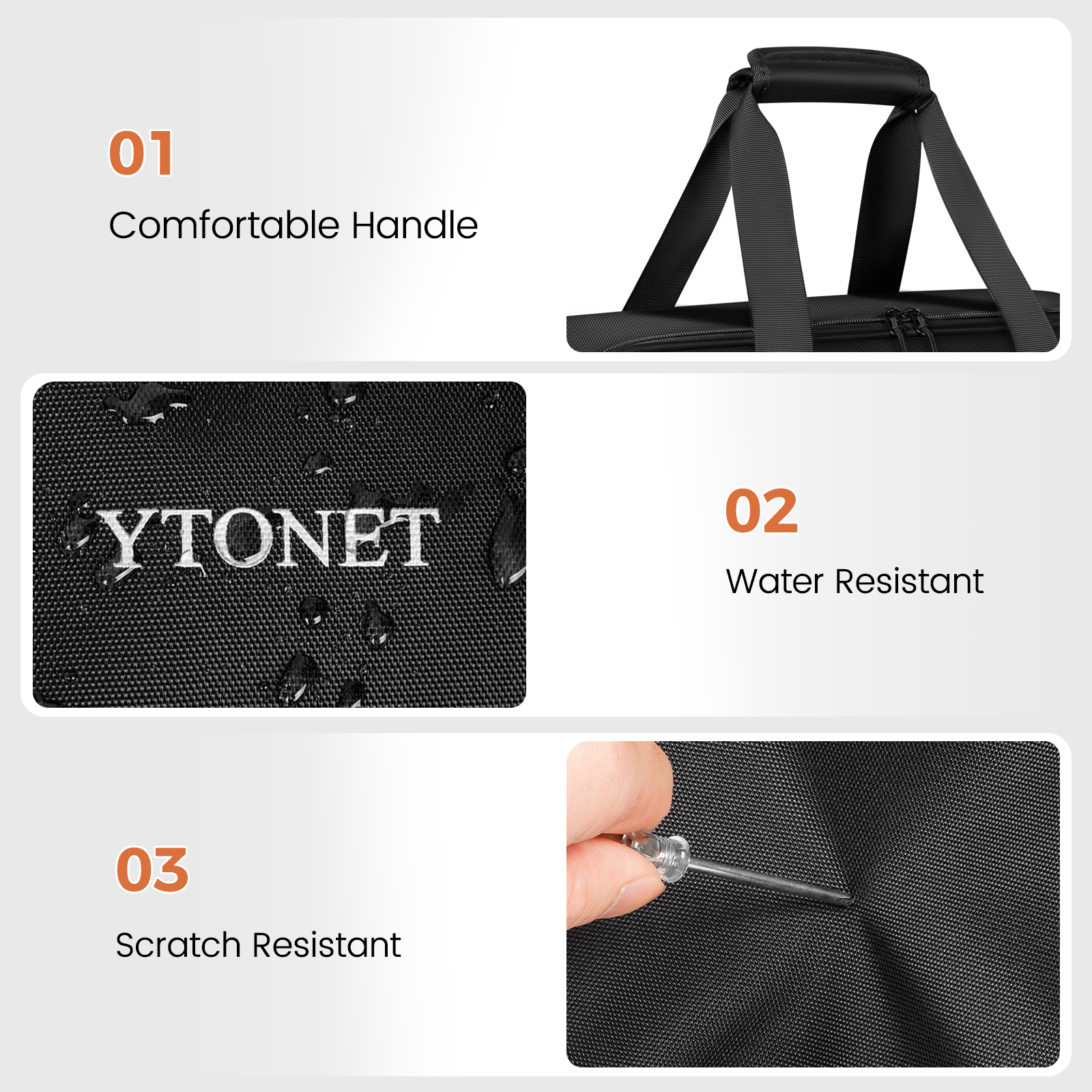 Ytonet Carrying Bag Compatible with Ninja Slushie FS301 FS300 FS299, Heavy-Duty Padded Ninja Slushie Bag for Machine Protection, Front-Opening Portable Storage Case for Accessories, Camp, Beach, Party - Image 8
