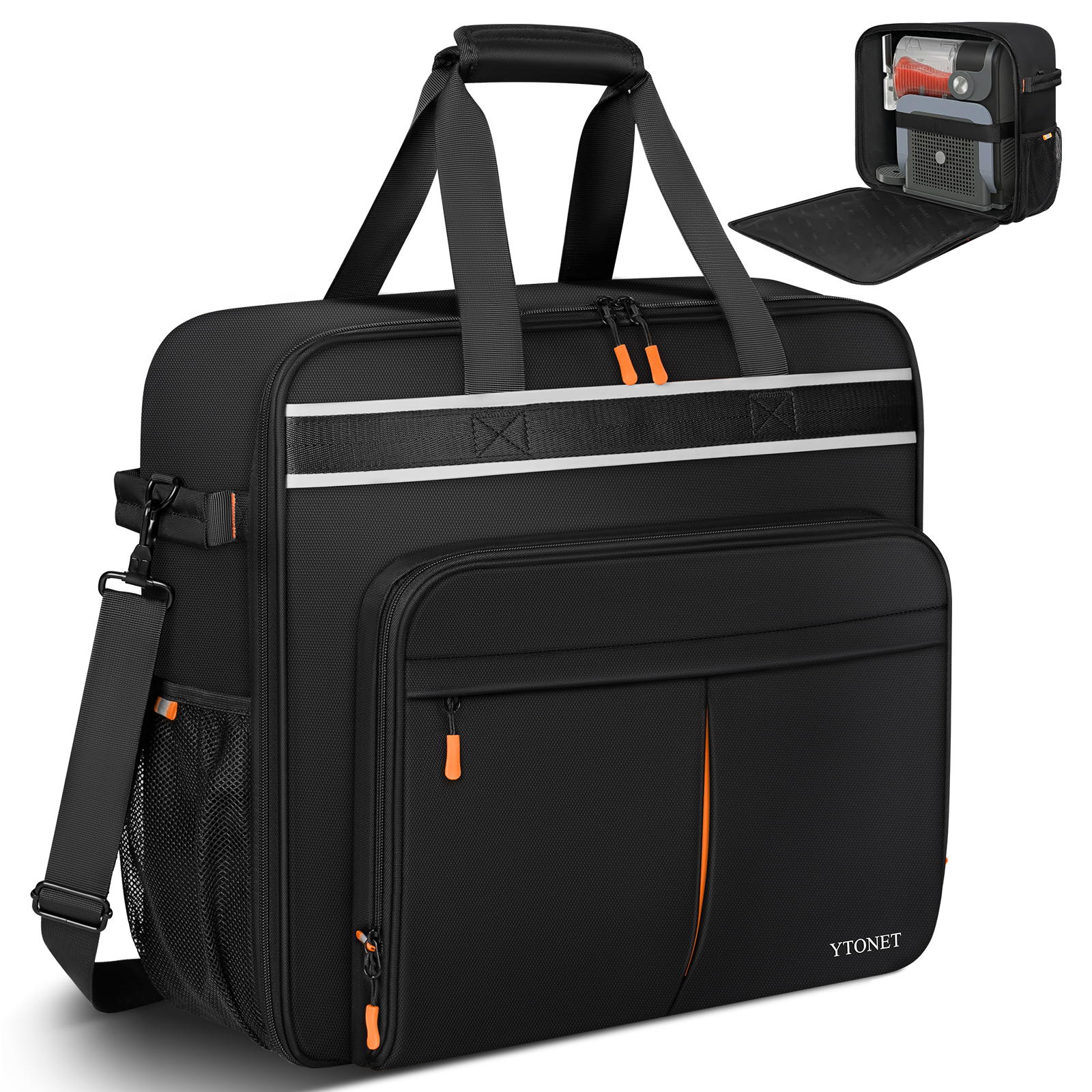 Ytonet Carrying Bag Compatible with Ninja Slushie FS301 FS300 FS299, Heavy-Duty Padded Ninja Slushie Bag for Machine Protection, Front-Opening Portable Storage Case for Accessories, Camp, Beach, Party